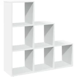 vidaXL Bücherregal 3 Etagen 99 x 29 x 99 cm Weiß