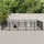 vidaXL Outdoor-Hundezwinger 4,85 m x 4,85 m x 1 m Stahl Schwarz