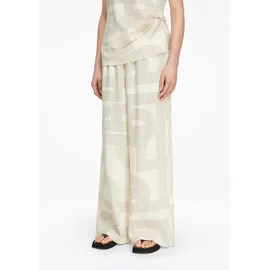 Comma, Hose mit wid-leg Beige 40/REG