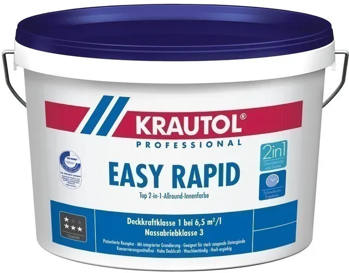 KRAUTOL EASY RAPID | 2-in1-Allround-Innenfarbe - weiß - 5ltr