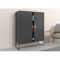 PLACES OF STYLE Highboard »Abito«, Midischrank mit Drehtüren und
