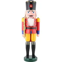 Seiffener Volkskunst Nussknacker König rot Größe 100 cm