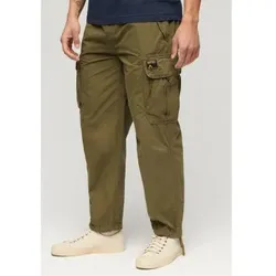 Superdry für Herren. M7011133A Fallschirm grüne Baggy-Hose (32/32), Lässig, Baumwolle