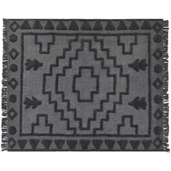 Kuscheldecke CHACK Baumwolle 200 x 220 cm Dunkelgrau