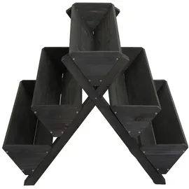 Mendler Pflanztreppe HWC-O15 56 x 56 x 70 cm Anthrazit