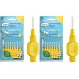 TePe Interdentalbürste, Original, Gelb, 0,7 mm/ISO 4, 8 Stück, Plaque-Entfernung, effiziente Reinigung der Zahnzwischenräume, für mittelgroße Lücken (Packung mit 2)