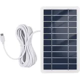 Irishom 2W 5V Tragbares Solarladegerät Wasserdichtes Solarpanel-Ladegerät für Camping mit Micro-USB-Stecker zum Aufladen von Handys Mini-Lüftern LED-Licht-Heimmonitorkamera