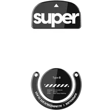 pulsar gaming gears Superglide: Schnellste und geschmeidigste Mausfüße/Skates aus ultrastarkem, makellosem Glas, superschnelle, Glatte und langlebige Sohle für Logitech G Pro X Superlight, Schwarz
