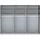 Wiemann Drehtürenschrank Monaco 295,2 x 216 x 58 cm Grau/Weiß