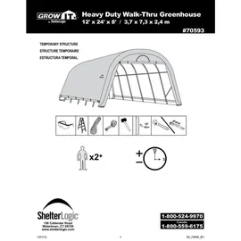 ShelterLogic Foliengewächshaus 4,32 m2