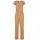 URBAN CLASSICS Ladies Rib Wid Leg Jumpsuit - Beige - S