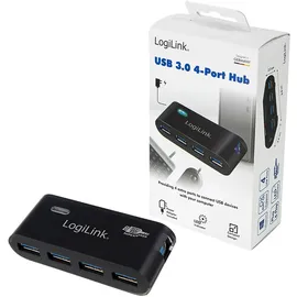 Logilink USB 3.0 Hub 4-Port Schwarz