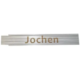 Heka Zollstock Jochen 2 m, weiß