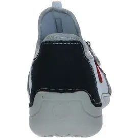 Rieker Damen Low-Top Sneaker 52563, Frauen Halbschuhe,straßenschuhe,Strassenschuhe,Freizeitschuhe,Turnschuhe,Weiss Kombi (40),40 EU / 6.5 UK