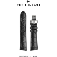 Hamilton Leder Ventura Band-set Leder-schwarz-21/18 H690.245.107 - schwarz