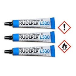 3 x Kunststoff-Kleber L530 20g