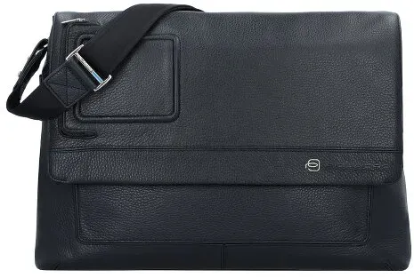 Piquadro Vibe Aktentaschen Messenger Leder 41 cm Laptopfach  schwarz