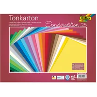 Folia Tonkarton 220 g/m2 25 Farben 25 x 35 cm 25 Blatt mehrfarbig