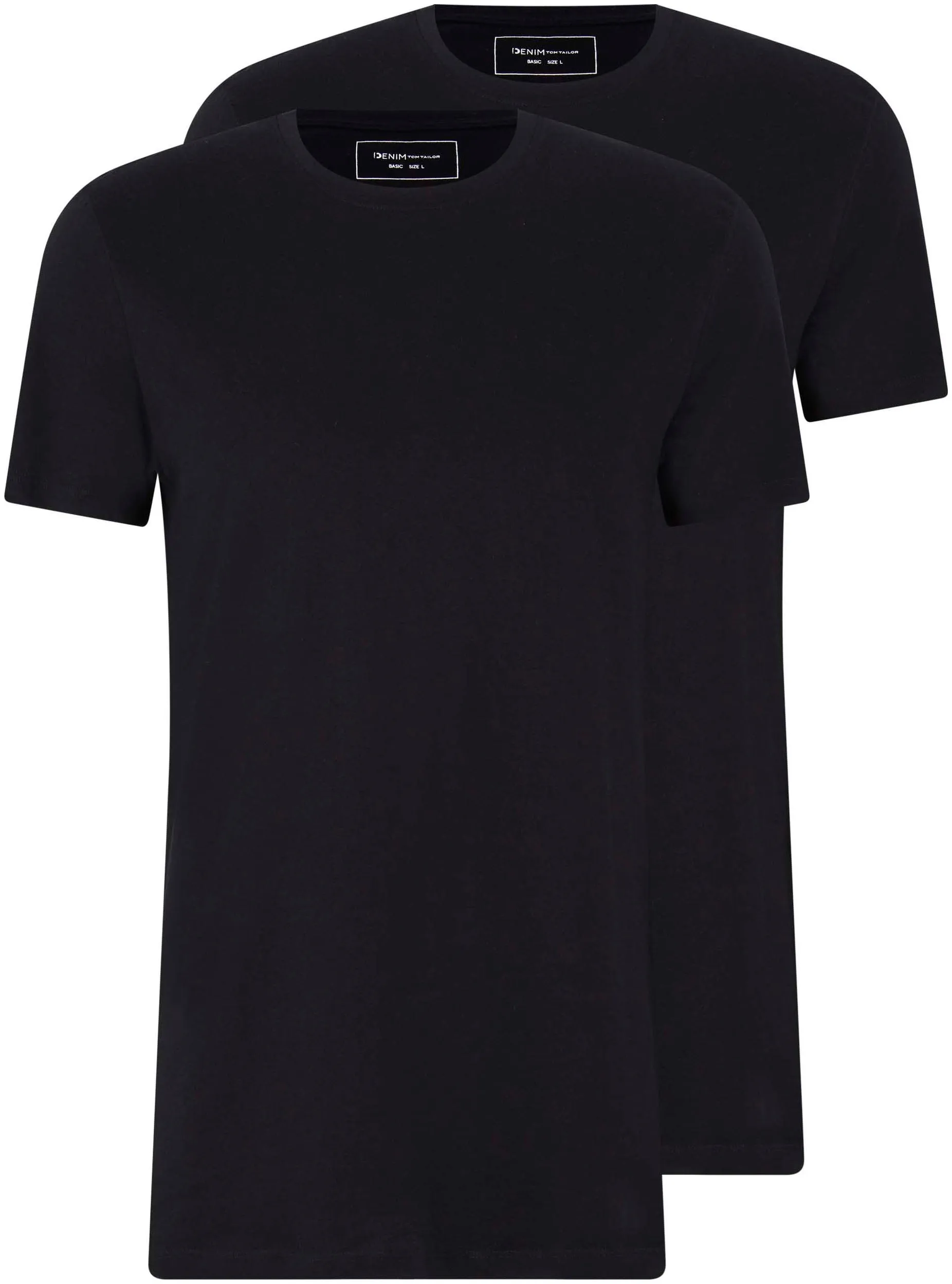 TOM TAILOR Denim T-Shirt, vielseitig kombinierbar TOM TAILOR Denim schwarz M