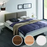 Hasena Fine-Line Massivholzbett Syma Airo/Cemoa 180x200 cm / Buche weiss deckend, lackiert