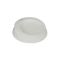 Papstar Pure Dom-Deckel, C-PLA 85220 , 1 Packung = 50 Stück, Ø 8 cm