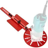 Kreisschneidschablone, Nutenfrässtütze Aus Aluminiumlegierung, Doppelte Metrische/zoll-skala, Für Spindelformmaschine Und Oberfräse