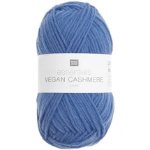 Rico Design Strickwolle Vegan Cashmere Blau 50 g