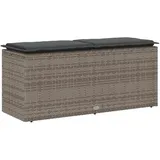vidaXL Gartenbank 110 x 40 x 44 cm Grau