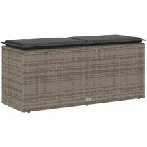 vidaXL Gartenbank 110 x 40 x 44 cm Grau