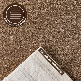 Andiamo Teppichboden ANDIAMO "Verona, Velours, Gesamthöhe 6 mm, Luxusklasse LC2", braun, B:500cm L:350cm, Kunstfaser, Teppiche, Uni Farben, Breite 400 cm oder 500 cm, strapazierfähig, pflegeleicht