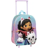 Cerdá Dollhouse Kinder, Trolley Rucksack – 3D Schulrucksack, Reisetasche