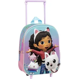Cerdá Dollhouse Kinder, Trolley Rucksack – 3D Schulrucksack, Reisetasche