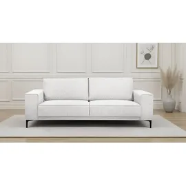 otto home 3-Sitzer OTTO HOME "OLAND, B: 224 cm - Skandi-Design", beige (sand), B:224cm H:85cm T:83cm, 100% Polyester, Sofas, Struktur, Flachgewebe, Luxus-Microfaser, Boucle