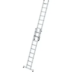 PROREGAL Stufen-Schiebeleiter 2-teilig mit nivello®-Traverse 2x9 Stufen