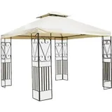 Gardeness - Pavillon in Stahl und Polyester 3x3 mt Raylee