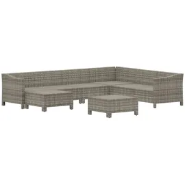 vidaXL Garten-Lounge-Set 8-tlg. grau