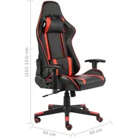 vidaXL Gaming Chair 20481 schwarz/rot