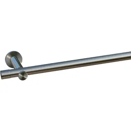 INDEKO Gardinenstange INDEKO "Linz", silber (edelstahlfarben), L:200cm, Eisen, Gardinenstangen,
