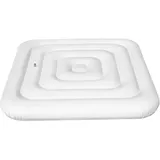 Porgeel Aufblasbarer Whirlpool Abdeckung Quadratisch, 53 im Quadrat Whirlpool Aufblasbar Umrandung Eckig mit schneller und einfacher Inflations- und Deflationsventil