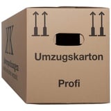 KK Verpackungen 200 Umzugskarton 2 wellig 45 kg 637 x 290 x 323 mm Profi