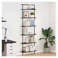 vidaXL Bücherregal 60 x 24 x 203 cm Schwarz
