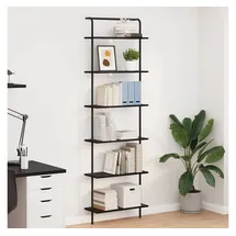 vidaXL Bücherregal 60 x 24 x 203 cm Schwarz