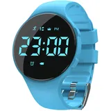 Digital Kinderuhr mit Schrittzähler Kinder Fitnessuhr ohne App und Handy Digitale Armbanduhr Kinder Jungen Mädchen Fitness Tracker Kinder Uhr Wecker Stoppuhr 30M Wasserdicht Digitaluhr Kinder Silikon