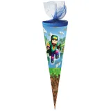 NESTLER Schultüte Nestler Schultüte Blockscape 50 cm rund Tüll