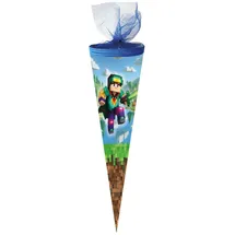 NESTLER Schultüte Nestler Schultüte Blockscape 50 cm rund Tüll