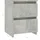 vidaXL Nachtschrank 2 Stk. 30 x 30 x 40 cm Betongrau
