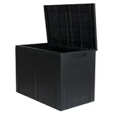 Buri Balkon-truhe Holzoptik Aufbewahrunsbox Kissentruhe Auflagenbox Gartentruhe