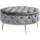 Xora Hocker, Grau, Gold, rund, 90x44x90 cm, Stauraum, Wohnzimmer, Hocker, Sitzhocker