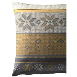 BIERBAUM 3751 Schneeflocken Gold 155 x 220 cm + 80 x 80 cm
