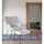 House Nordic Relaxsessel Glasgow Lammfellimitat 70 x 98 x 79 cm Weiß